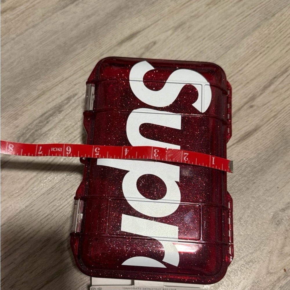 Supreme Red Glitter Storage Box